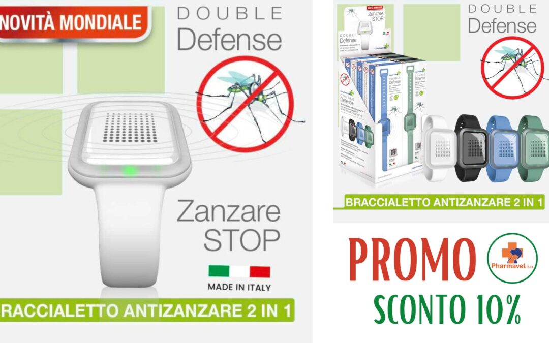 PROMO BRACCIALETTO ANTIZANZARA DOUBLE DEFENCE